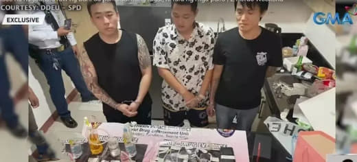 3持枪中国男子在菲落网，被抓时刚刚吸完毒